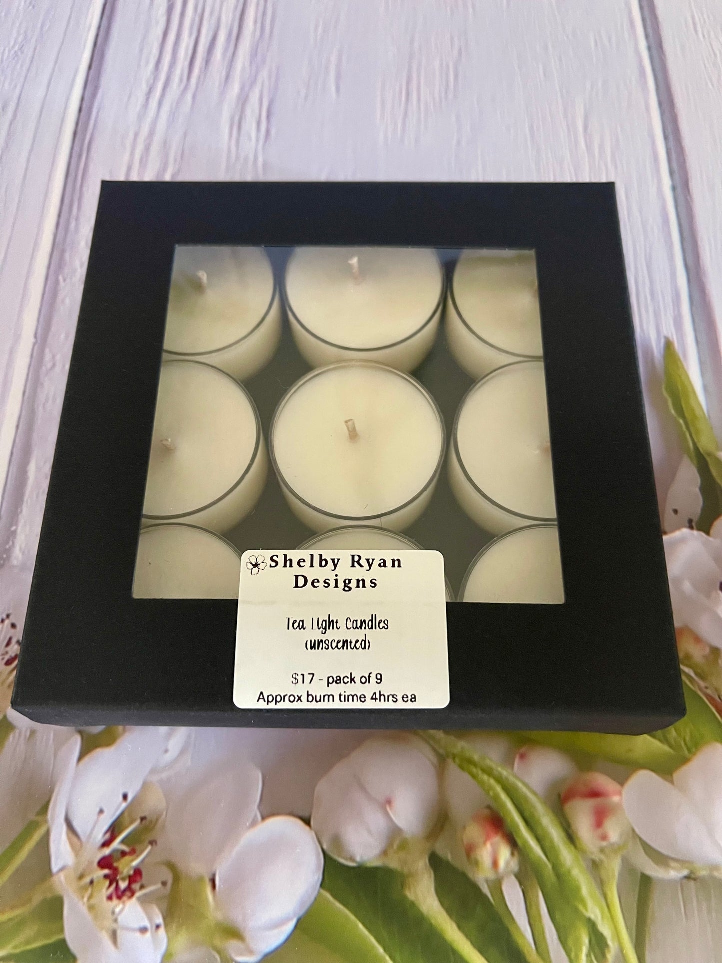 Tea Light Candles - Soya Luna (9 pack) - Unscented