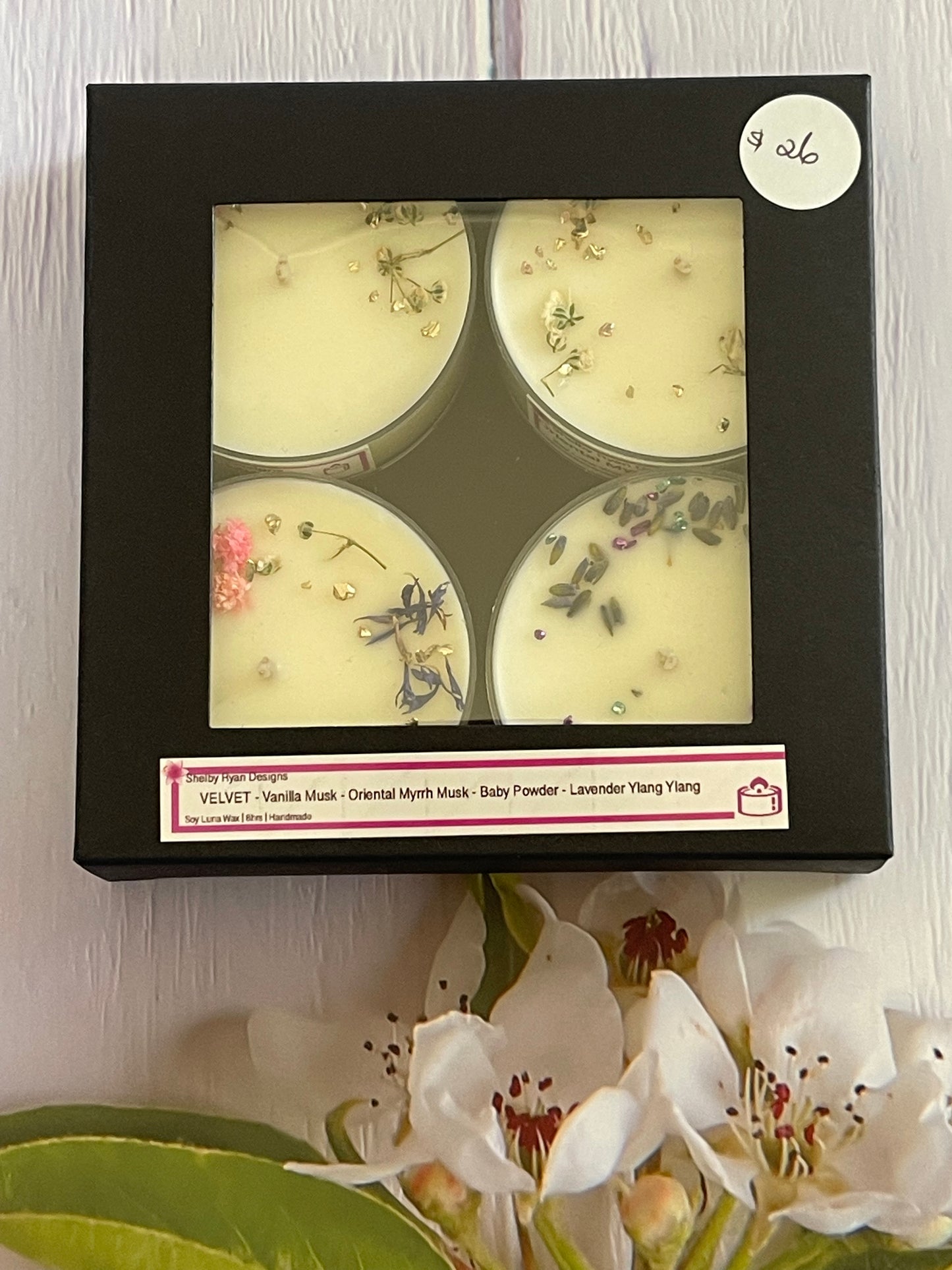 Tea Light Cup Candles - Soya Luna (4 pack)