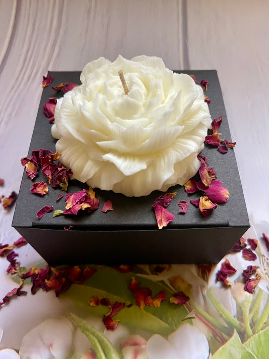 Peony Pillar Candle